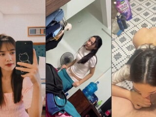 Em sinh viên bướm hồng tươi anh hành hạ từ phòng tắm ra tận giường